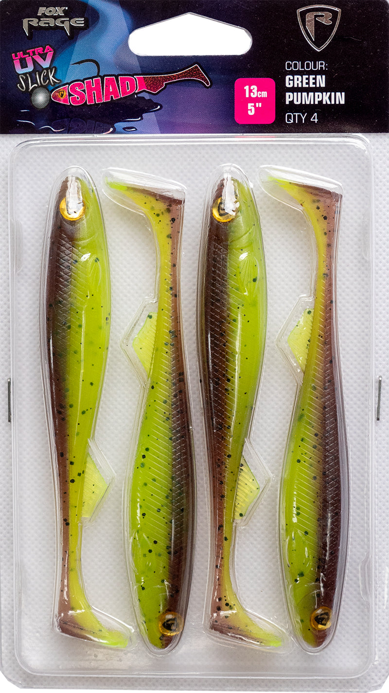 Fox Rage Ultra UV Slick Shad Single Colour Packs