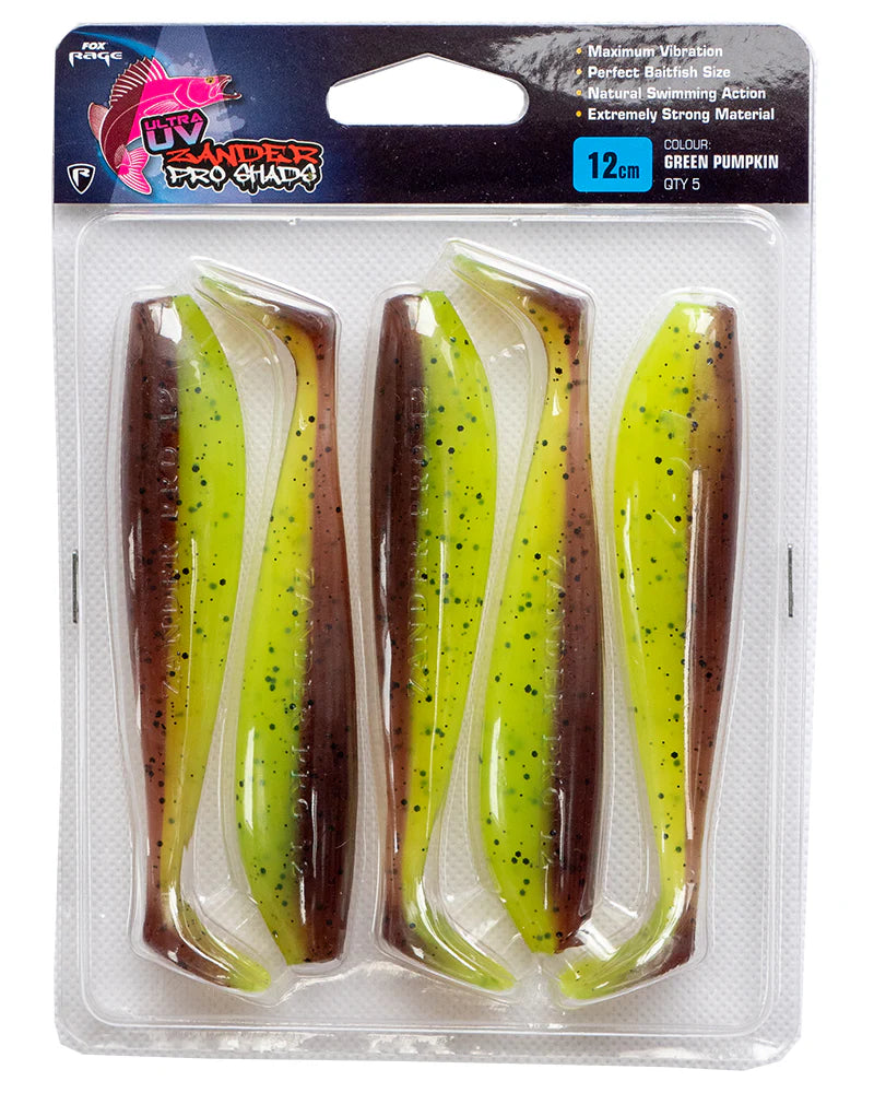Fox Rage Ultra UV Zander Pro Shad Single Colour Packs